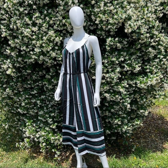💋NWT Dolce Vita BoHo Jungle Striped Wide Leg Crop Jumpsuit - Picture 12 of 13